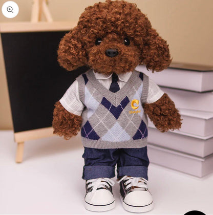 Brown Poodle (school shirt)