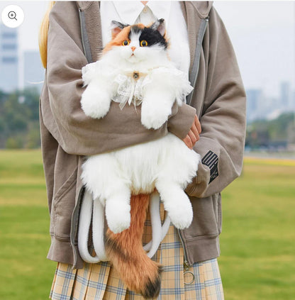 Dark Calico Cat Backpack